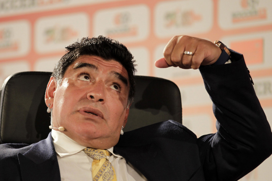 Diego Maradona le 4 mai 2015