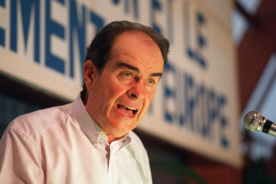 Photo prise le 20 mai 1989 à Malakoff, du secrétaire général du Parti communiste français (PCF) Georges Marchais