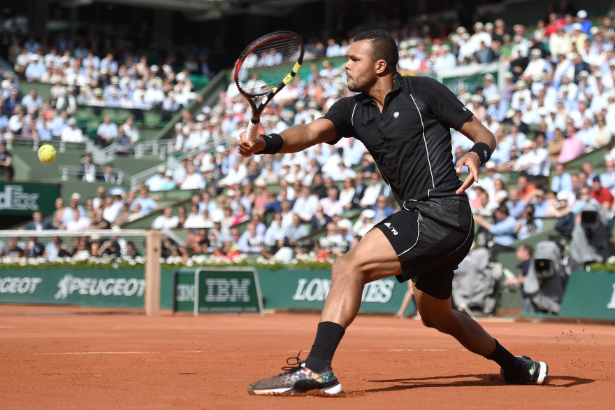 Jo-Wilfried Tsonga le 2 juin 2015 à Roland-Garros