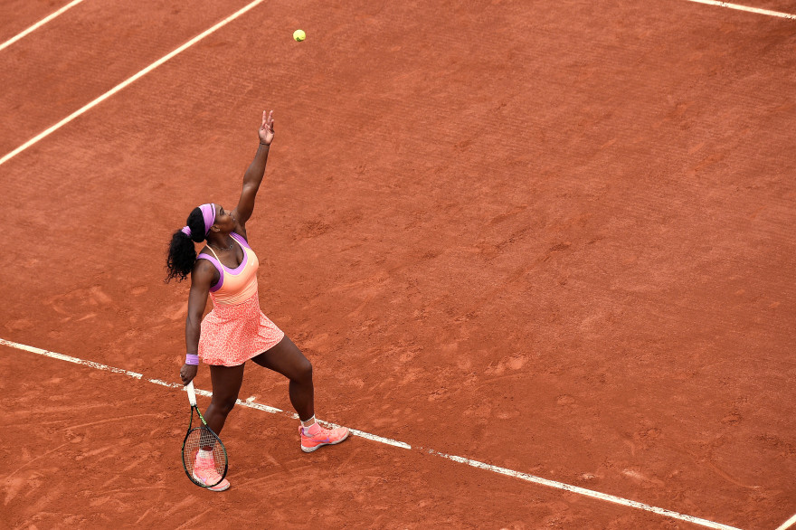 Serena Williams à Roland-Garros en 2015