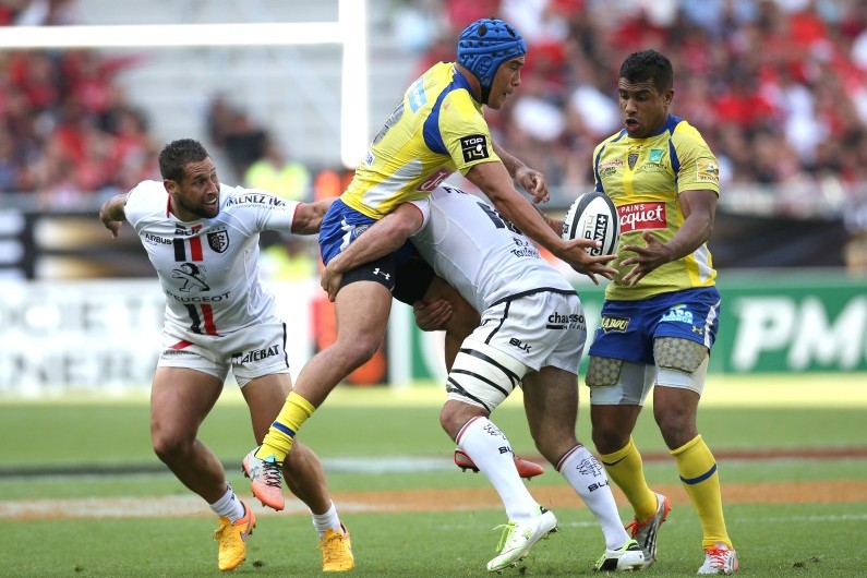 L'ASM Clermont face au Stade Toulousain en demi-finale du Top 14, le 6 juin 2015
