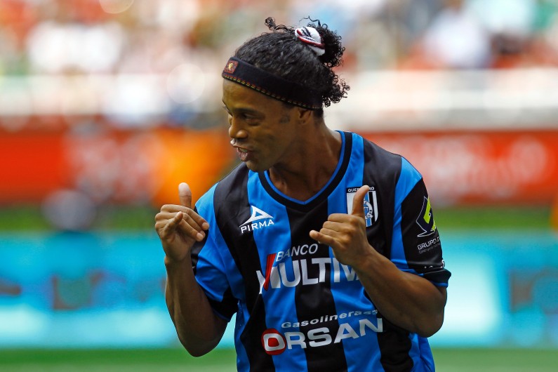 Le Brésilien Ronaldinho en septembre 2014