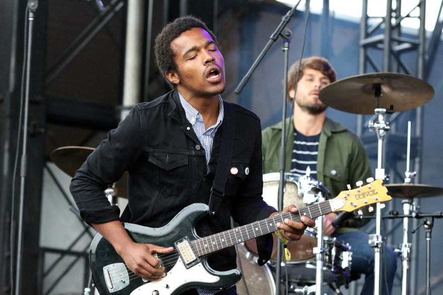 Benjamin Booker en concert lors du Governors Ball Music Festival à New York, le 5 juin 2015