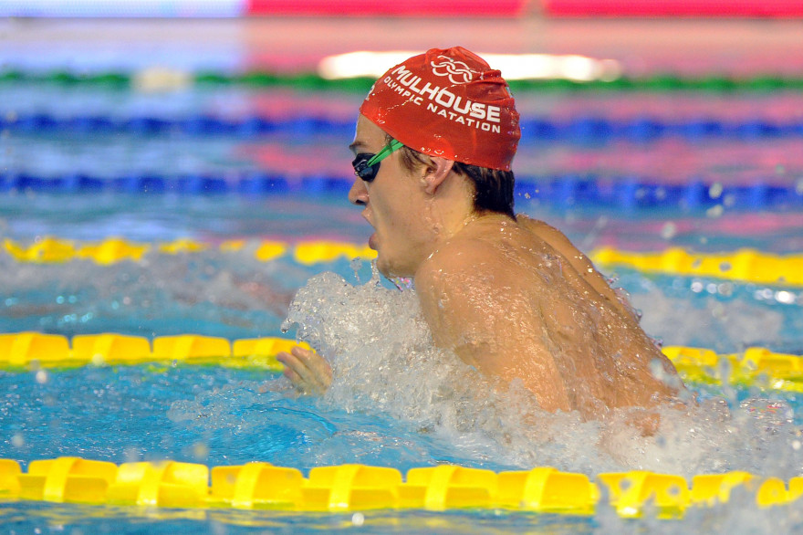Yannick Agnel en novembre 2014 à Montpellier
