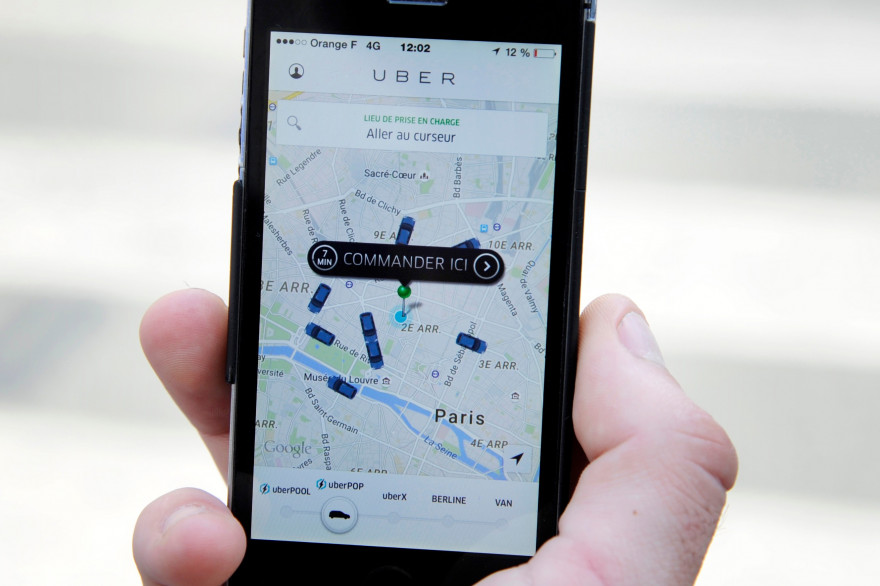 L'application Uber en France (illustration).