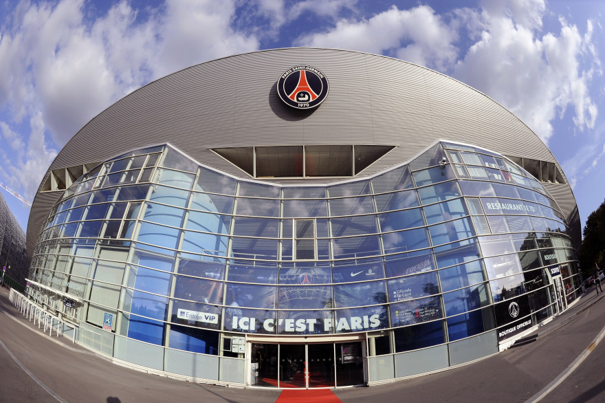 Une des entrées du Parc des Princes, le stade du PSG (illustration)