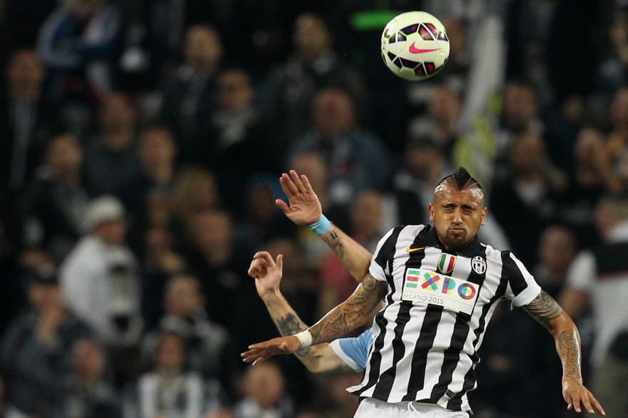 Le Chilien Arturo Vidal sous les couleurs de la Juventus Turin en avril 2015