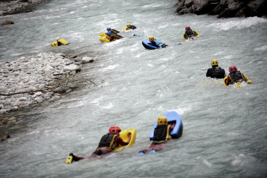 Des personnes descendent une rivière en hydrospeed (archive).