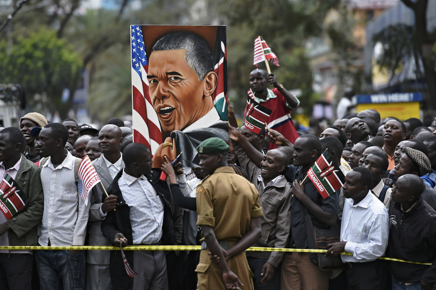 La population kenyane a réservé un accueil plus qu'enthousiaste à Barack Obama