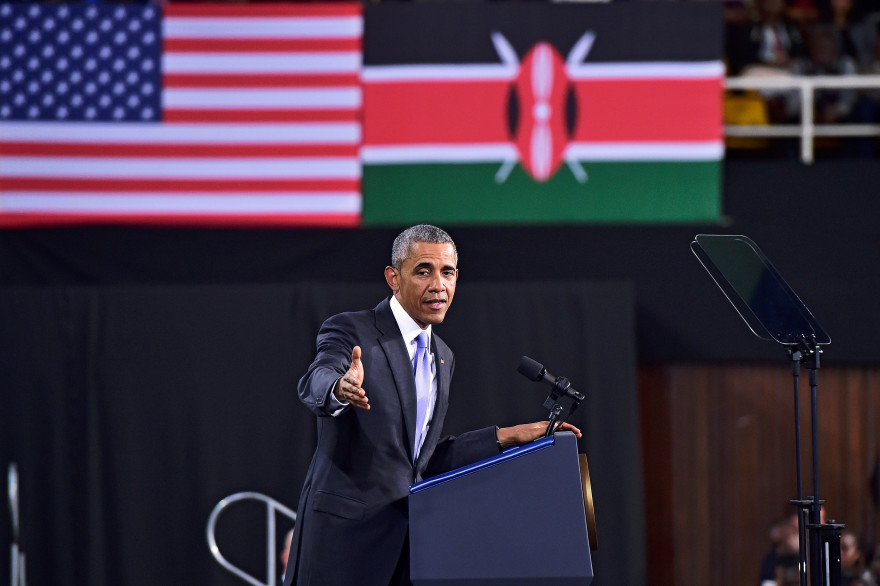 Barack Obama à Nairobi, le 26 juillet 2015