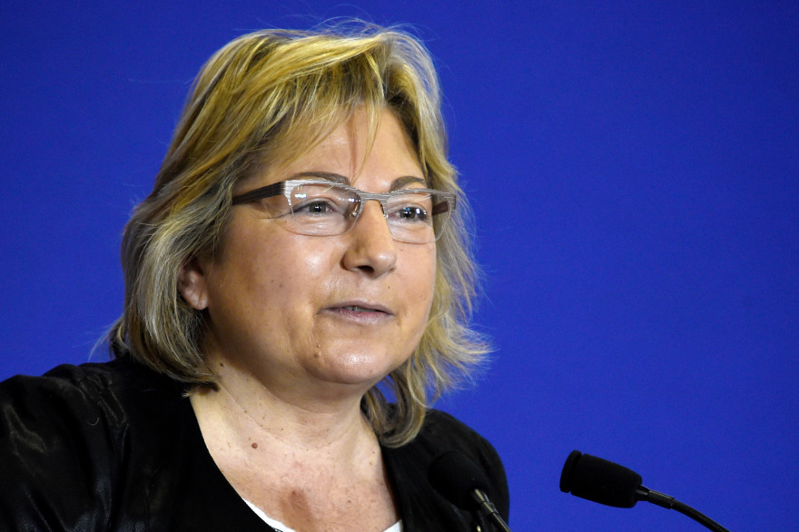 La maire de Calais, Natacha Bouchart (illustration)