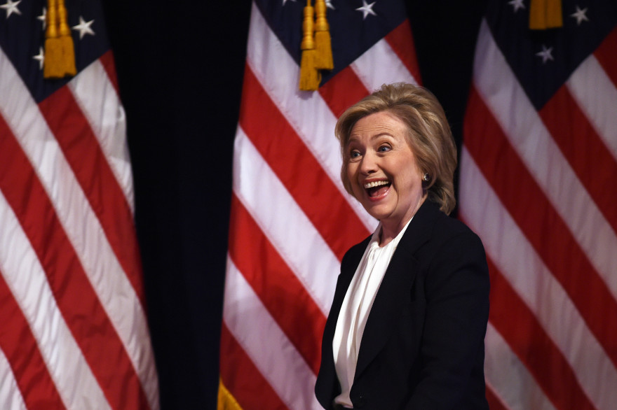 Hilary Clinton lors d'un discours à New York en juillet 2015