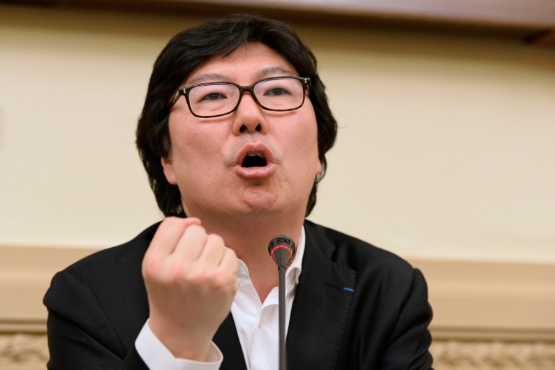 Jean-Vincent Placé, vice-président du groupe EELV au Sénat, le 4 avril 2015 (illustration).