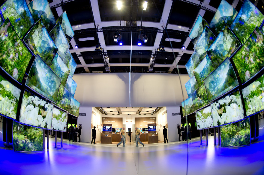 Le stand Panasonic lors de l'édition 2014 du salon berlinois