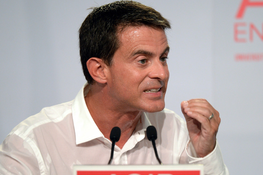 Manuel Valls en clôture de l'université d'été de La Rochelle.