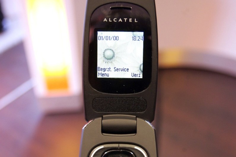 Un téléphone de la marque Alcatel-Lucent en 2008
