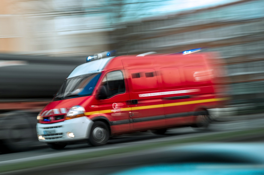 Un camion de pompiers (illustration).