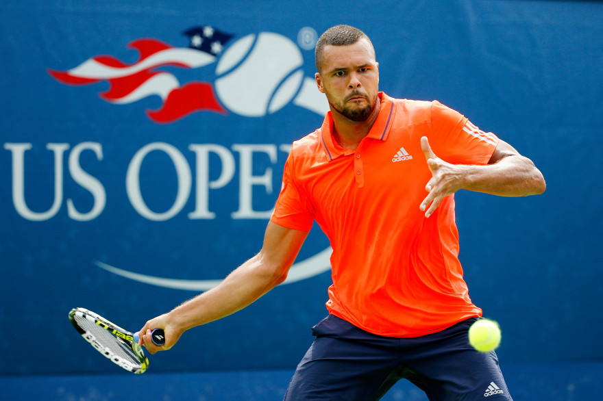 Jo-Wilfried Tsonga à l'US Open le 31 août 2015