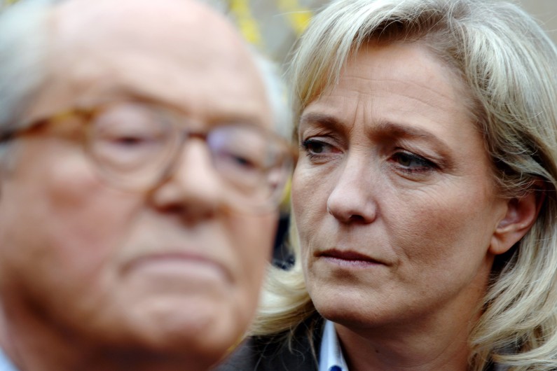 Marine et Jean-Marie le Pen (illustration)