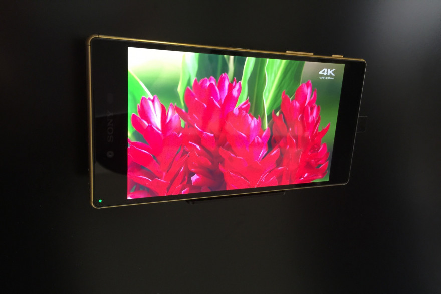 Le Sony Xperia Z5 Premium exposé à l'IFA