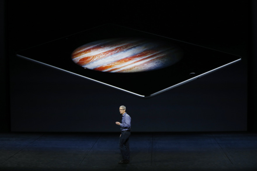 Apple a dévoilé deux nouveaux iPhone et l'iPad pro mercredi 9 septembre 2016 à San Francisco