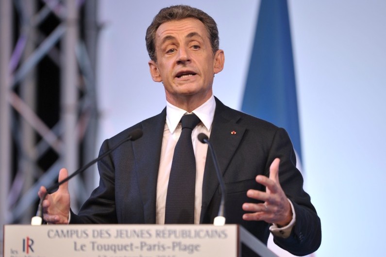 Nicolas Sarkozy lors du Campus des Jeunes Républicains au Touquet, samedi 12 septembre 2015