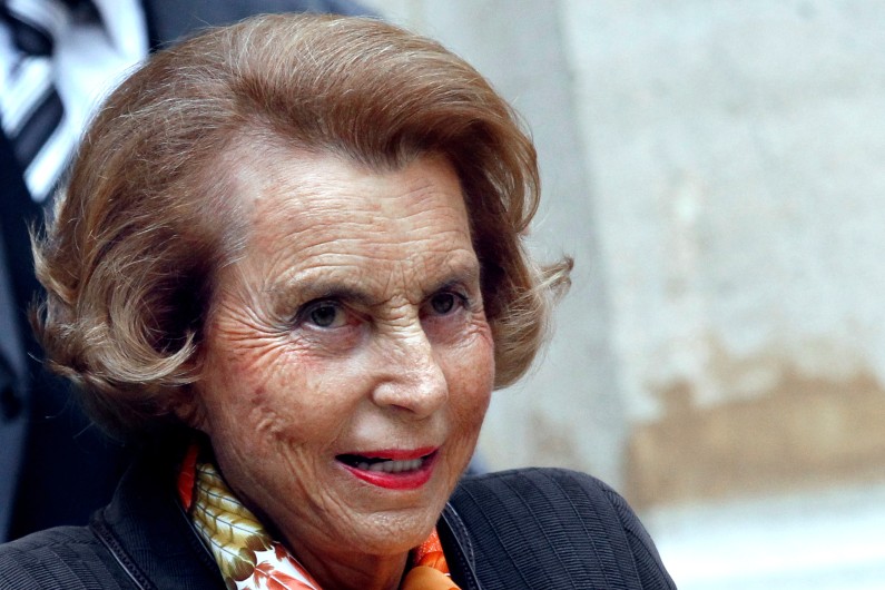 Liliane Bettencourt le 12 octobre 2011 à Paris (illustration).