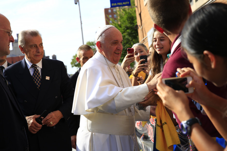 Le pape François à Harlem le 25 septembre 2015.