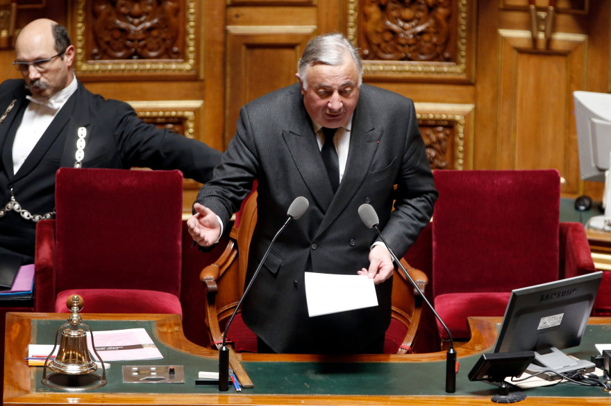 Le président du Sénat Gerard Larcher, en avril 2015