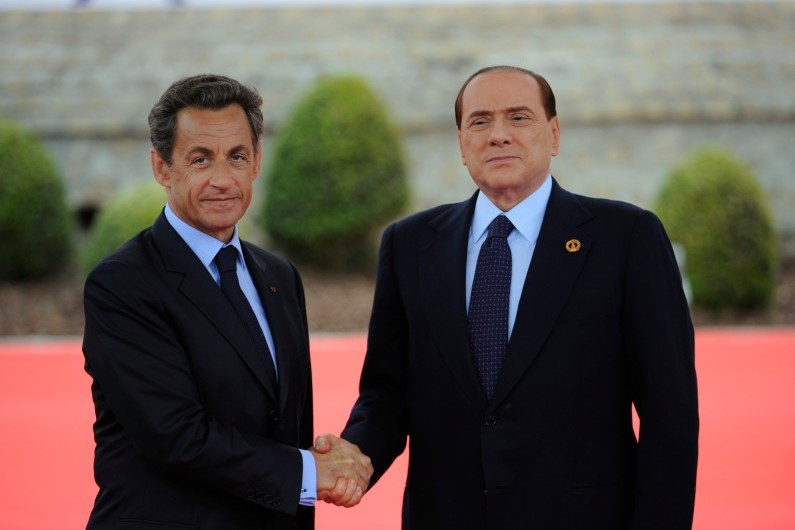 Nicolas Sarkozy et Silvio Berlusconi