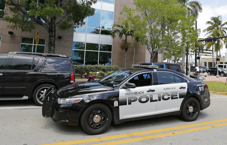 Une voiture de police américaine à Miami en Floride (illustration)