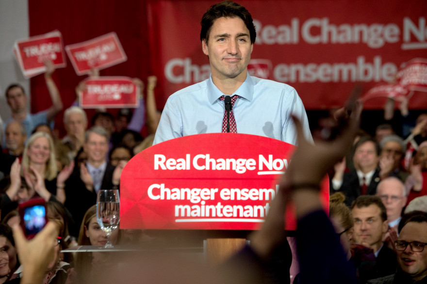 Justin Trudeau, le 20 octobre 2015