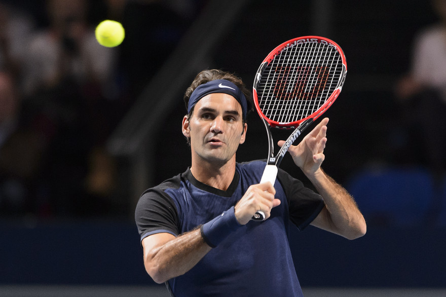 Roger Federer dimanche 1er novembre 2015 à Bâle