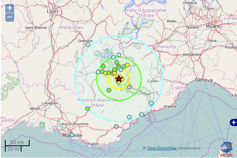 Un séisme d'une magnitude de 4.4 dans les Alpes de Hautes-Provence