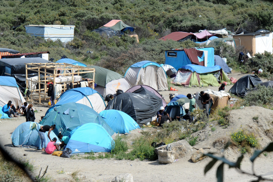Un camp de migrants dans la "Jungle" de Calais (photo d'illustration)