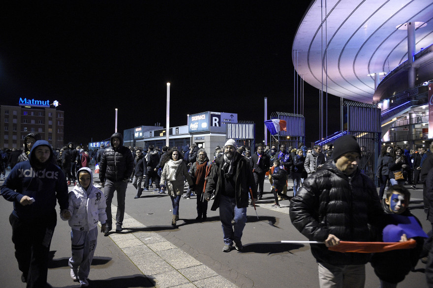 Le Stade de France au soir des attentats à Paris, le 13 novembre 2015