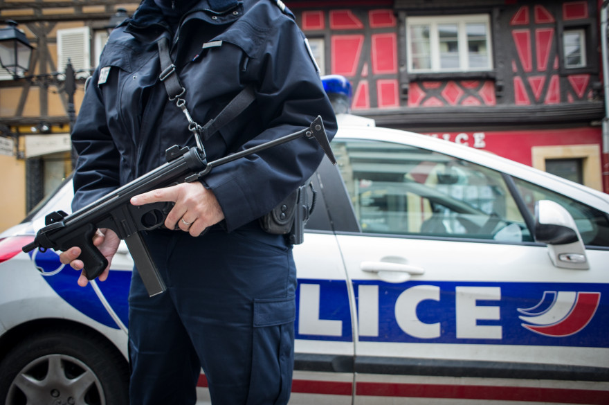 Un policier en patrouille (illustration)