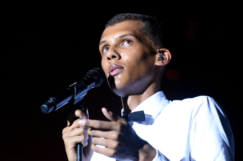 Stromae le 13 mai 2015 au Sénégal.