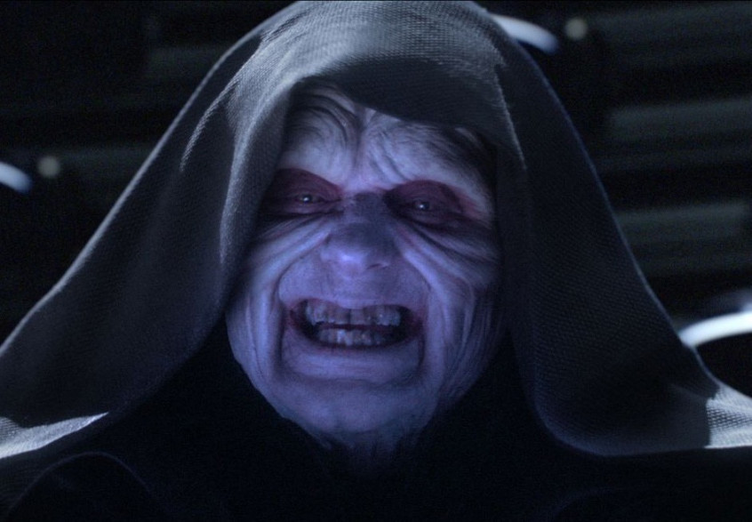 L'Empereur Palpatine est l'un des plus puissants seigneurs noirs des Sith (côté obscur de la Force) dans les deux trilogies.