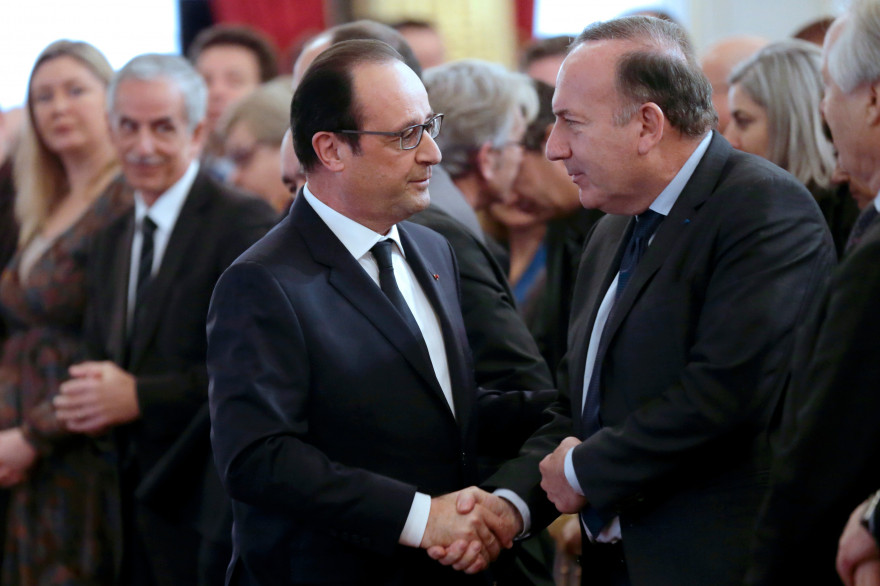 François Hollande et Pierre Gattaz, en janvier 2015 (illustration)