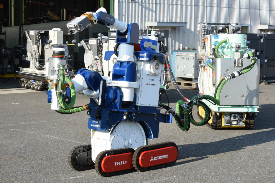 Un des robots conçu pour nettoyer la centrale de Fukushima en 2016