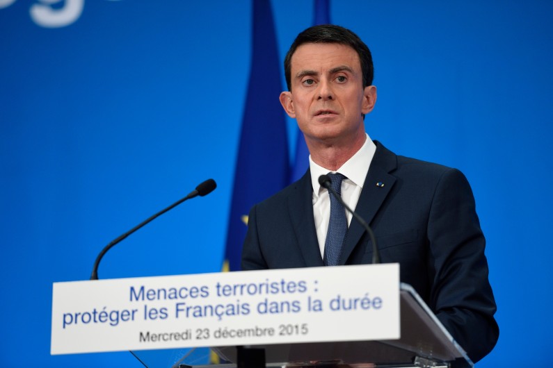 Manuel Valls, le 23 décembre 2015