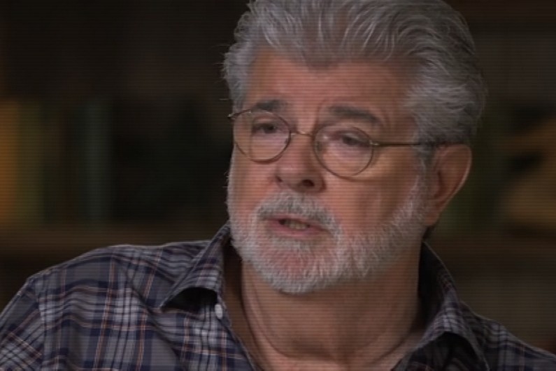 George Lucas lors de son interview sur PBS fin décembre 2015