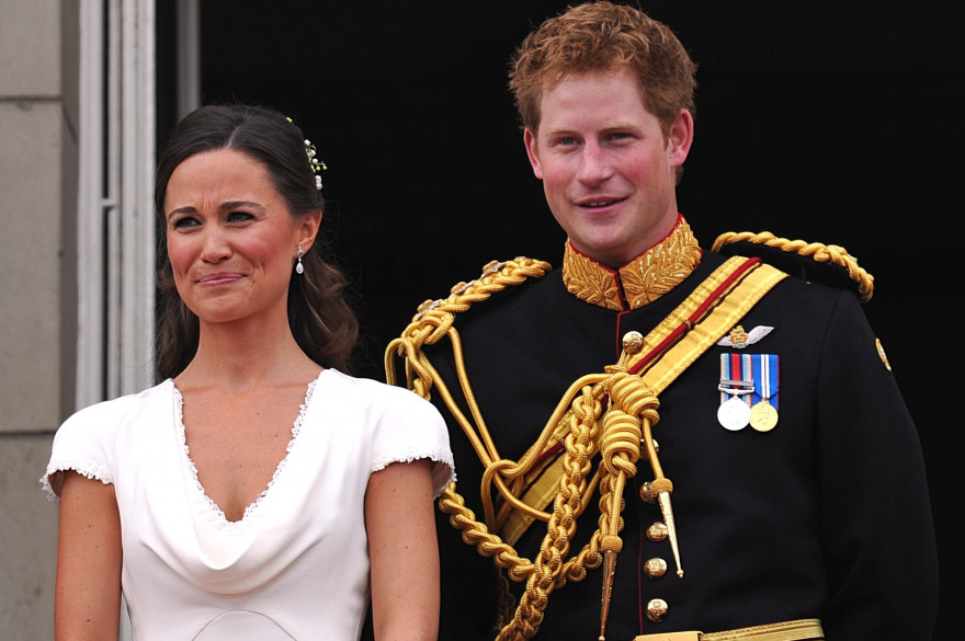 Pippa et le prince Harry lors du mariage du prince William et de Kate Middleton en 2011