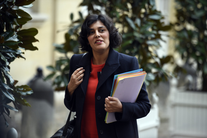 Myriam El Khomri à Matignon, le 6 janvier 2015