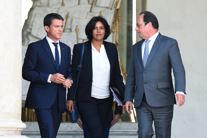 Manuel Valls, Myriam El Khomri et François Hollande