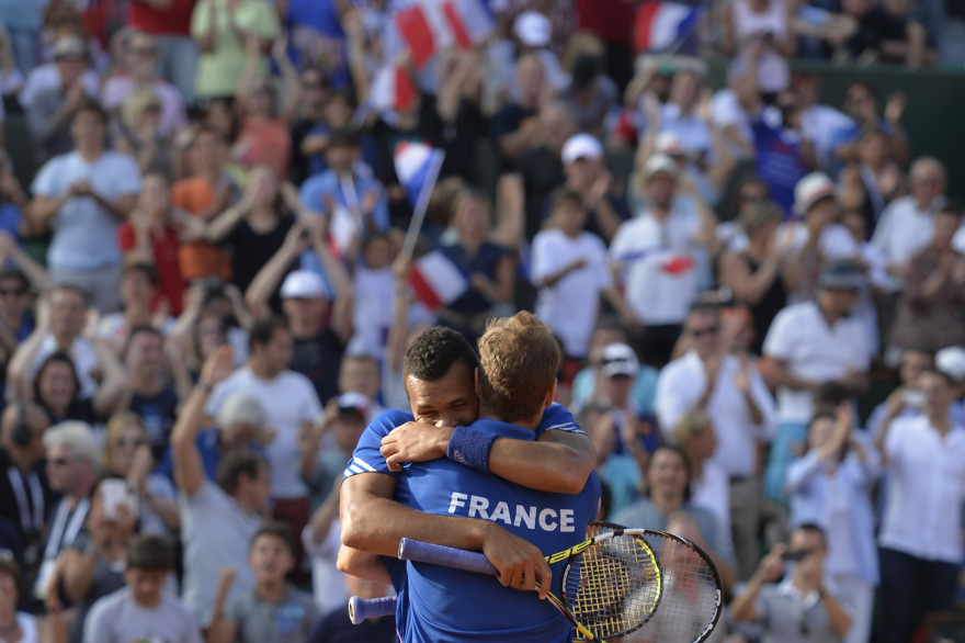 Jo-Wilfried Tsonga et Richard Gasquet (ici en septembre 2014) remporteront-ils la Coupe Davis ?
