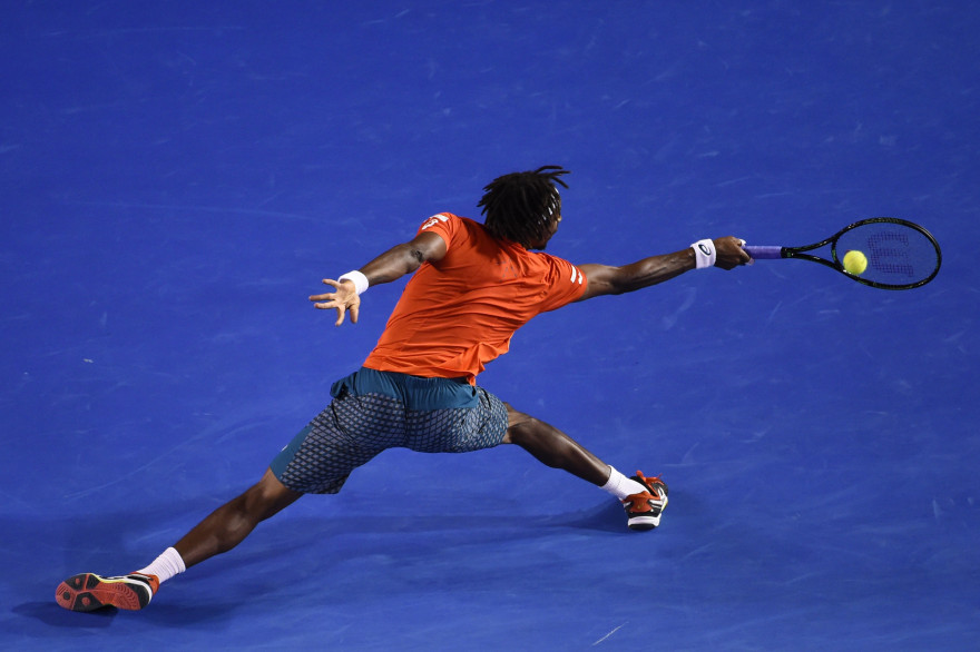 Gaël Monfils à Melbourne le 27 janvier 2016