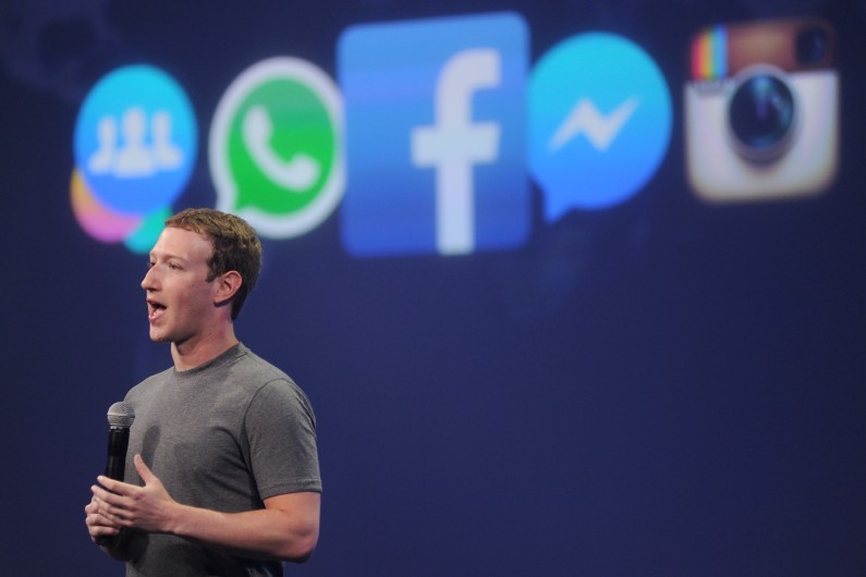 Mark Zuckerberg, PDG de Facebook, lors du sommet F8 de San Francisco en 2015