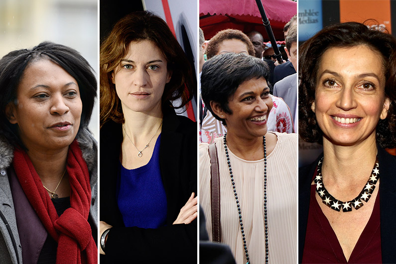 Hélène Geoffroy, Juliette Méadel, Ericka Bareigts et Audrey Azoulay rentrent au gouvernement le 11 février 2016